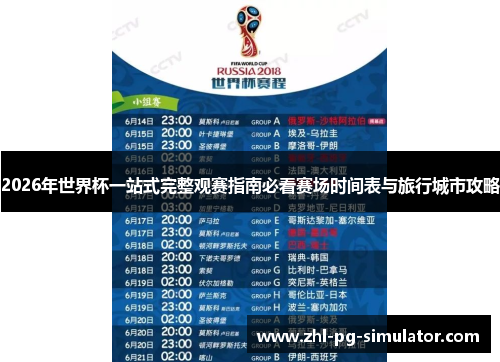 2026年世界杯一站式完整观赛指南必看赛场时间表与旅行城市攻略 2026年世界杯一站式完整观赛指南必看赛场时间表与旅行城市攻略