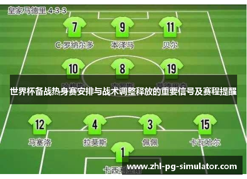 世界杯备战热身赛安排与战术调整释放的重要信号及赛程提醒